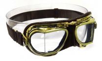 Halcyon Eyewear - Compact Antique Leather Scooter Goggles