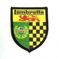 Lambretta Castrol Shield Sew on Badge