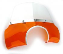 Lambretta Flyscreen - Transparent Orange Mod - SX Series