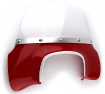 Lambretta Flyscreen - Transparent Red GP Mod