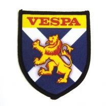 Vespa St Andrews Cross Shield Sew on Badge