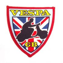 Vespa Union Jack Shield Sew on Shield